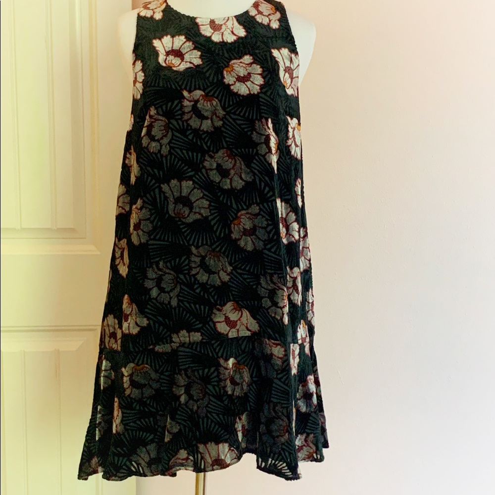 Loft Velvet Swing Dress-Size XS